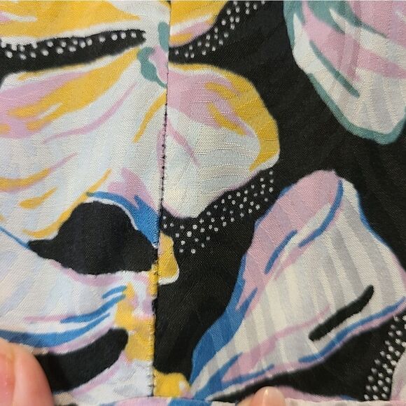 Rebecca Taylor Sleeveless Fleur Mix Dress, Boho Cottagecore Silk Blend | 12 - Picture 15 of 16